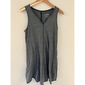 Universal Thread Black White Striped Tank Top T-shirt Dress Cotton Small